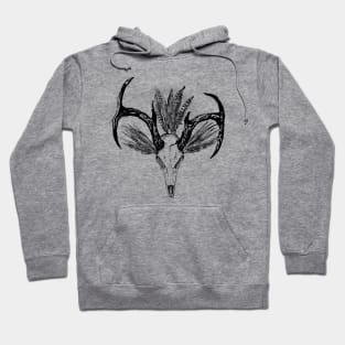 Skull and feathers Hoodie
